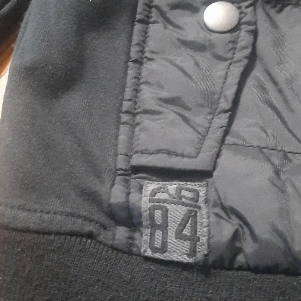 American Rag hooded jacket with nylon accents size large